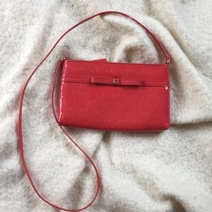 Kate Spade Red Polka Dot crossbody purse